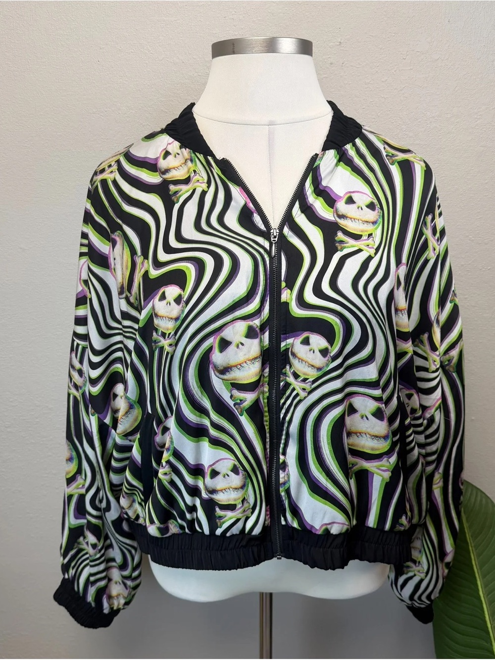 RARE Disney Parks Nightmare Before Christmas Psychedelic Jacket - Size 2X